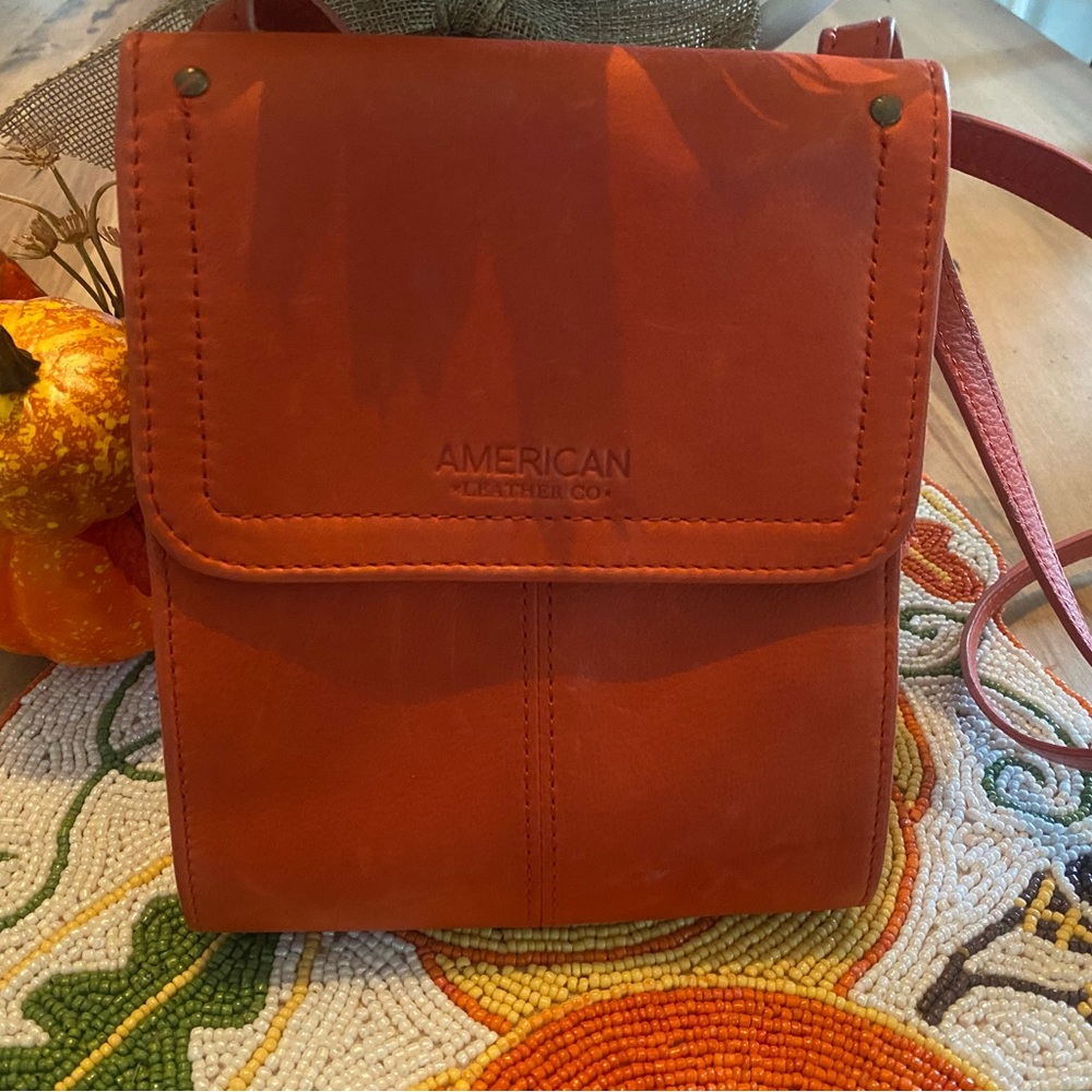 American Leather company crossbody bag